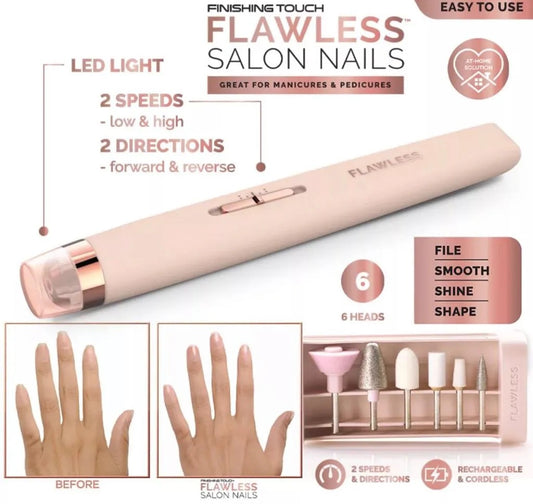 Finishing Touch Flawless Salon Nails – Professional Manicure & Pedicure Tool