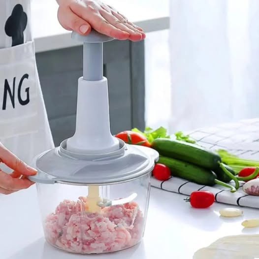 Food Chopper – Hand Pull Vegetable, Onion & Garlic Cutter