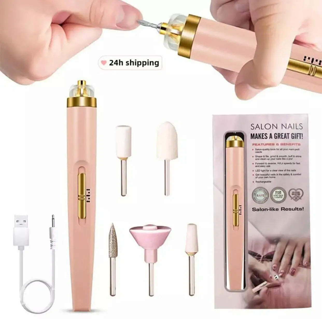 Finishing Touch Flawless Salon Nails – Professional Manicure & Pedicure Tool