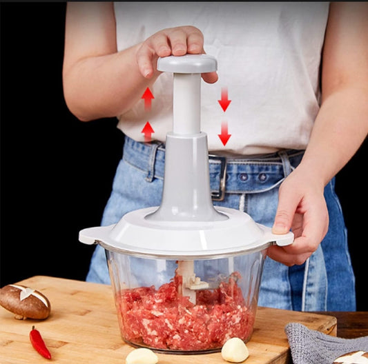 Food Chopper – Hand Pull Vegetable, Onion & Garlic Cutter