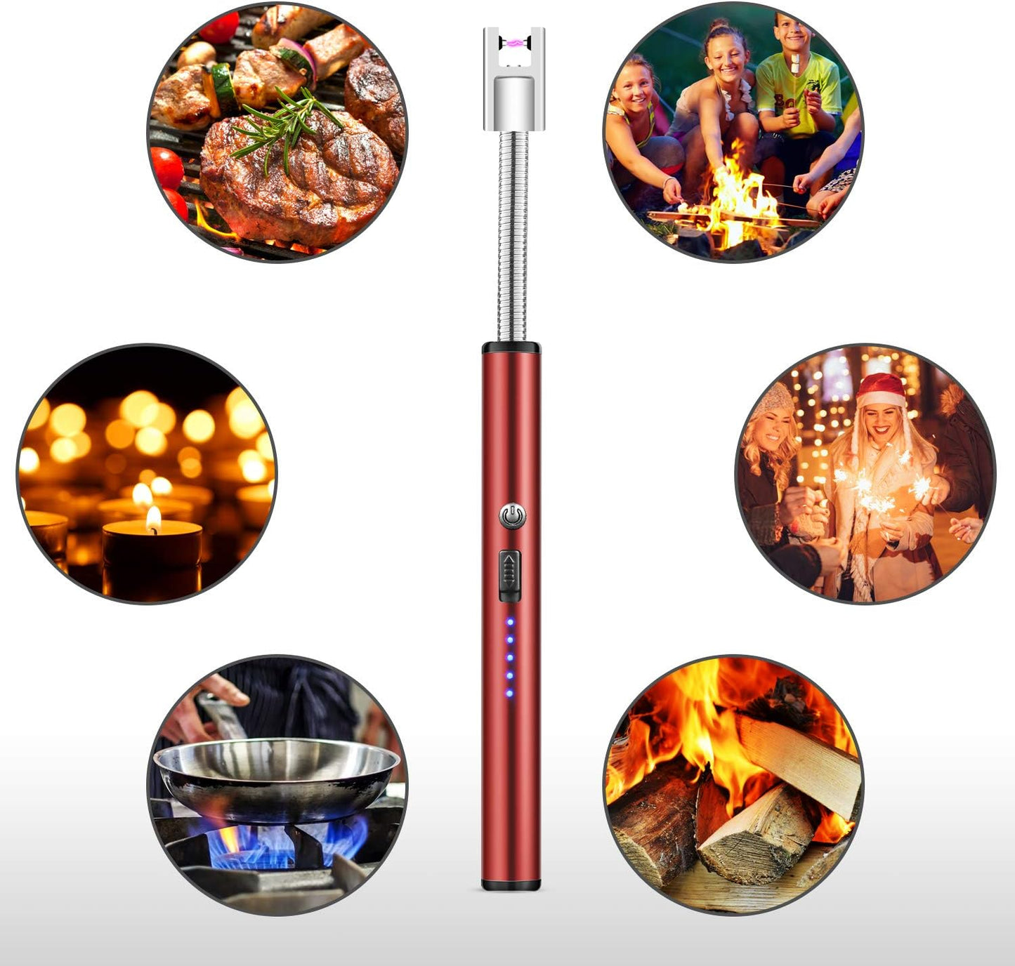 🔥 Electric USB Rechargeable Lighter – Smart, Safe & Windproof