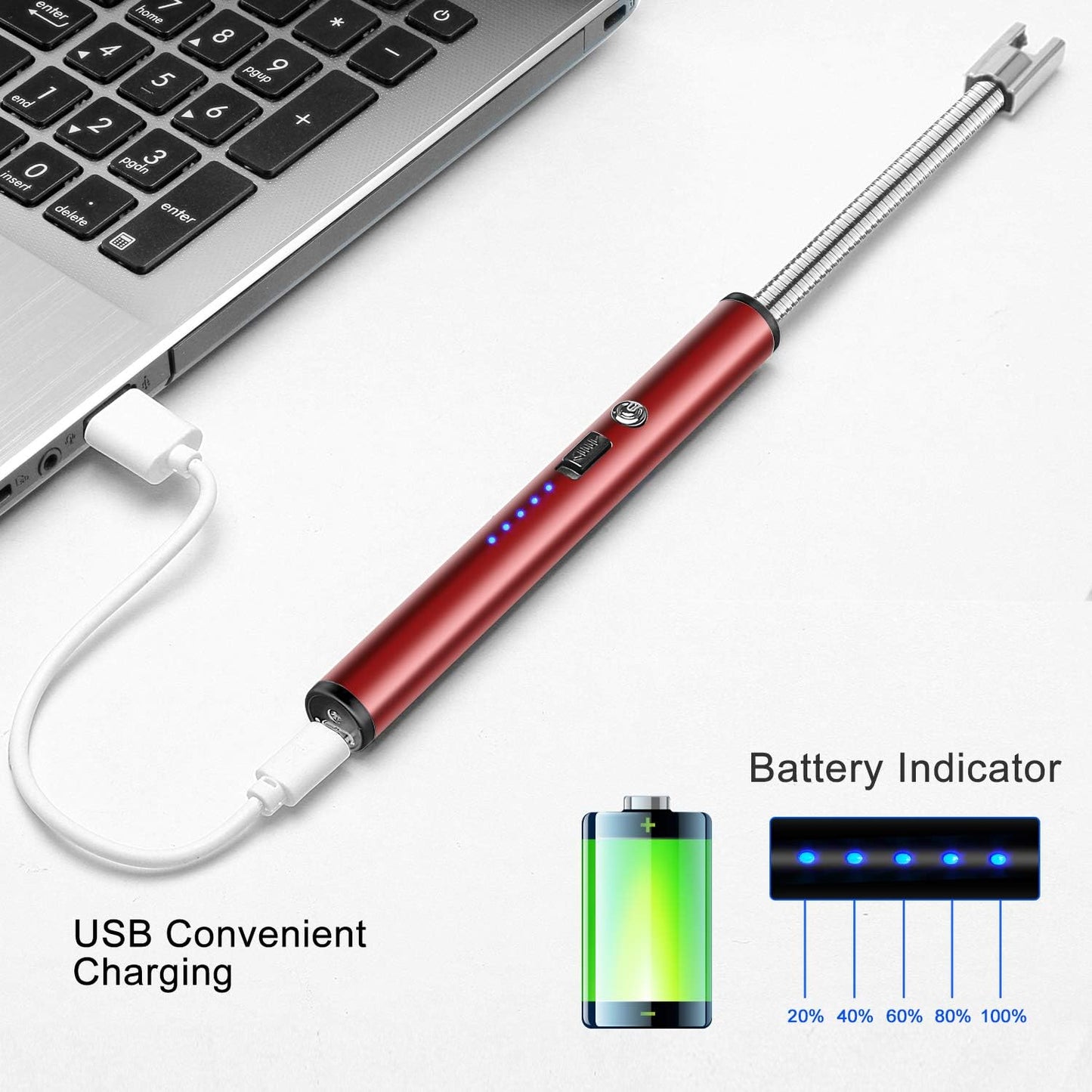 🔥 Electric USB Rechargeable Lighter – Smart, Safe & Windproof