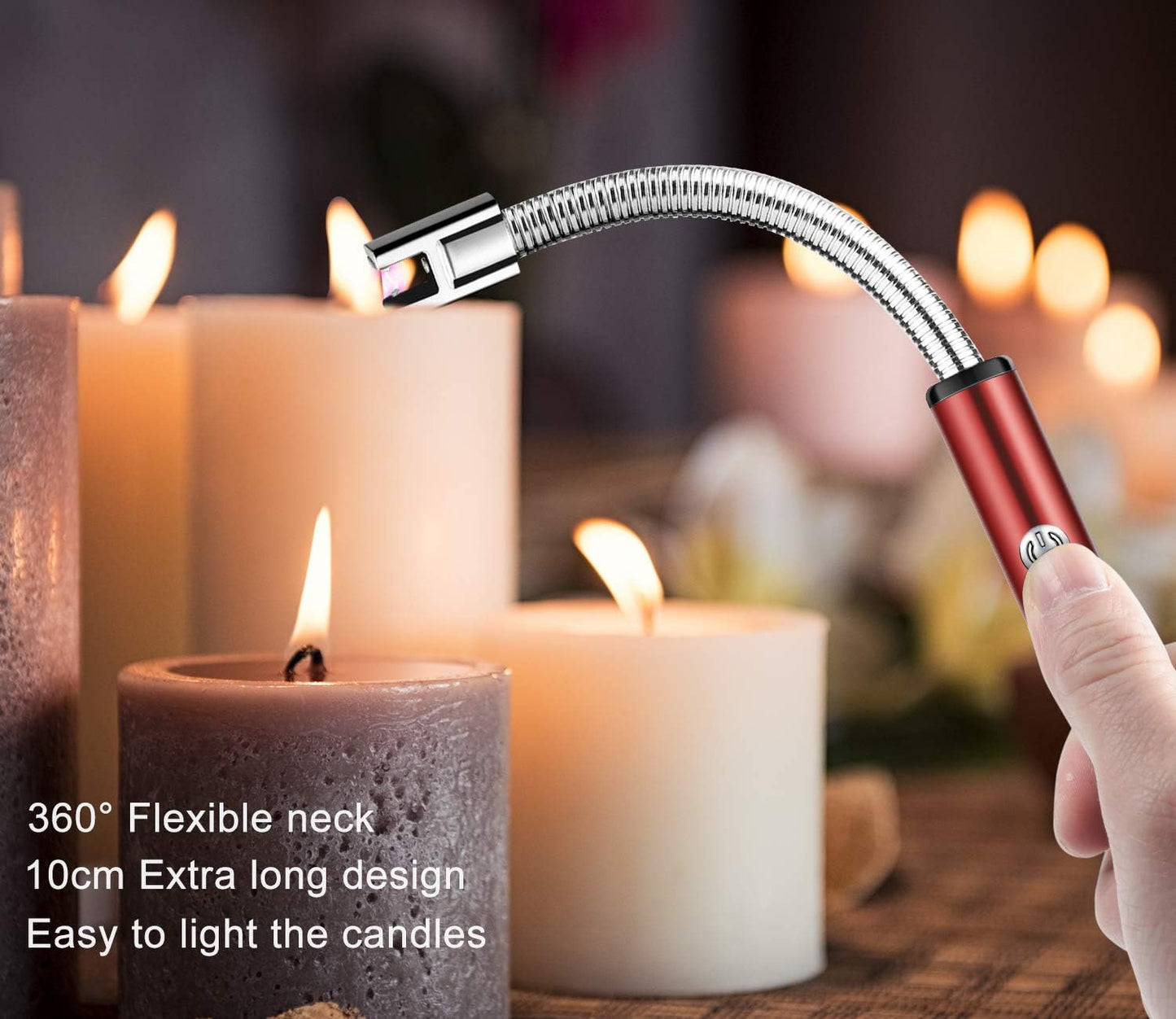 🔥 Electric USB Rechargeable Lighter – Smart, Safe & Windproof