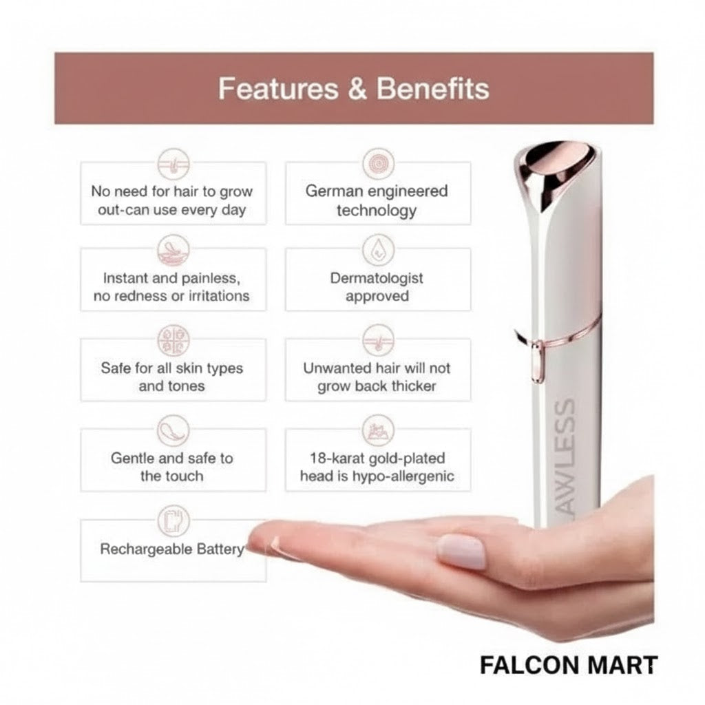 Rechargeable Flawless Facial Hair Remover Epilator